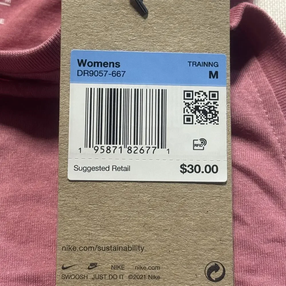 NIKE DRI FIT Women Pink Training Tank Top Sz M Brand New - Picture 6 of 8